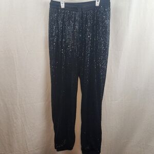Gibson Latimer Black Sequin Pants